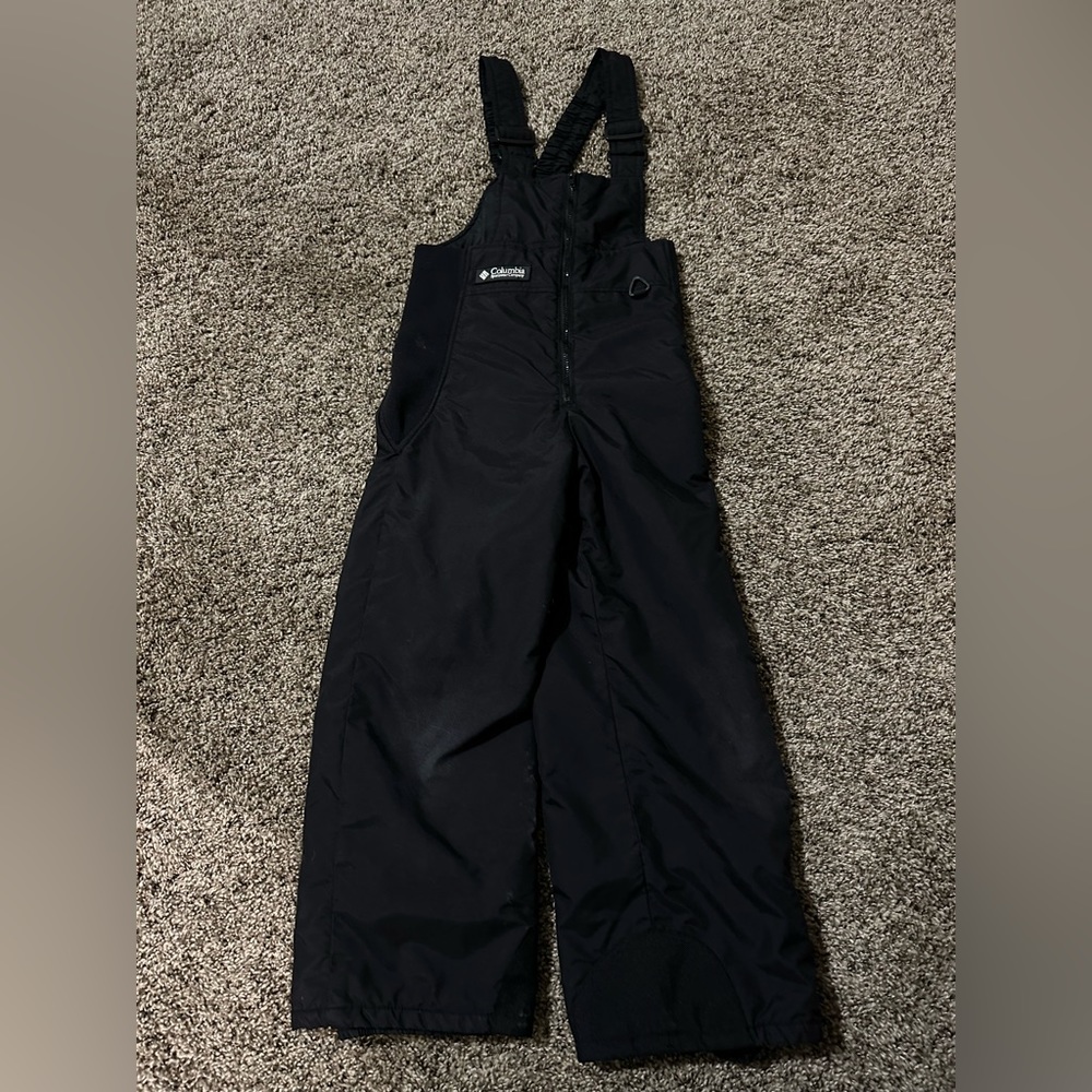 Black Columbia snow bibs